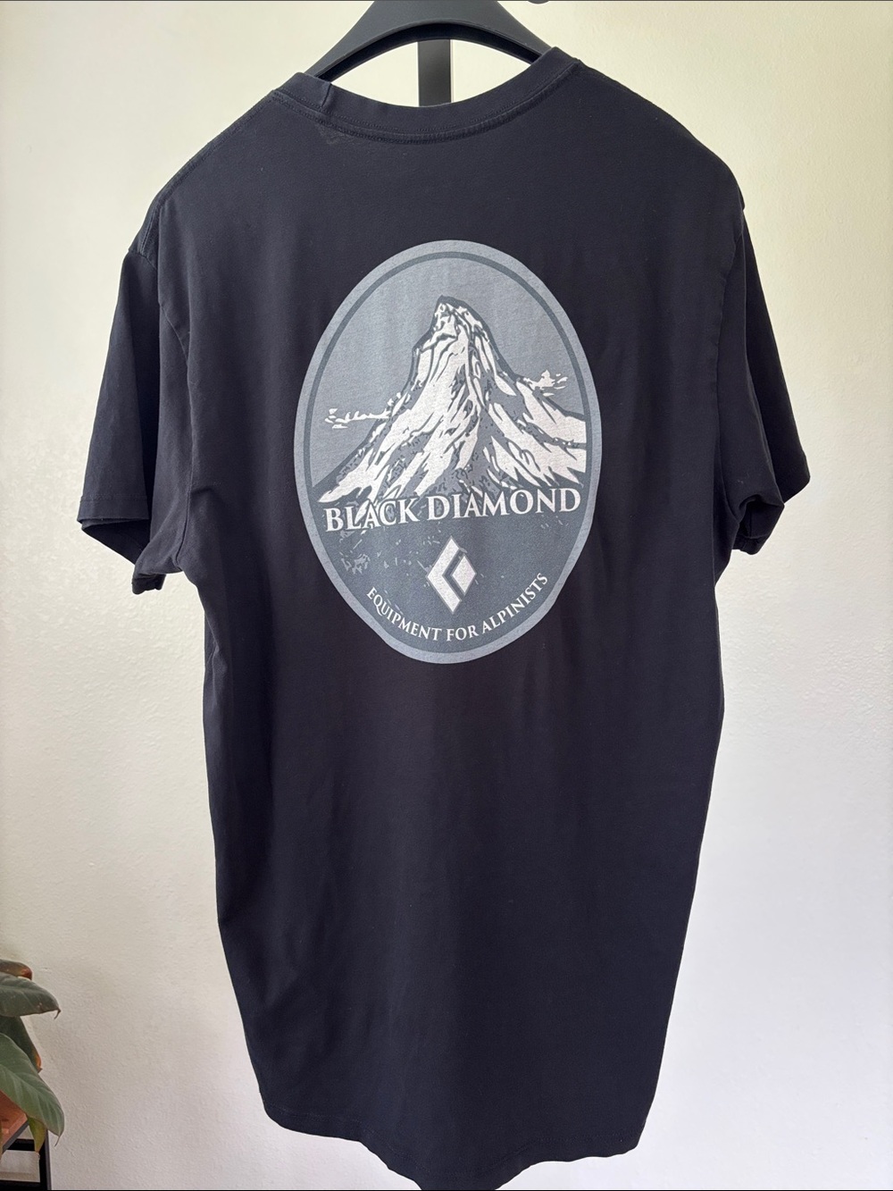 Black Diamond Black Short-Sleeve Tee with Gray Mountain Graphic - Picture 1 of 7
